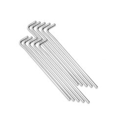Szpilki namiotowe Rockland 19 cm 10-pack. Szare szpilki damskie Rockland, bez wzorów, bez obcasa, na szpilce, bez zapięcia. Za 21.99 zł.
