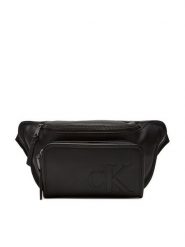 Calvin Klein Saszetka nerka Sculpted Impression Waistbag 38 LV04G3160G Czarny. Czarne saszetki i nerki męskie Calvin Klein, bez wzorów, ze skóry. Za 319.99 zł.