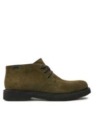 Camper Trzewiki Norman K300513-002 Zielony. Zielone botki męskie Camper, bez wzorów, ze skóry, bez obcasa, bez zapięcia. Za 579.99 zł.