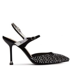 Szpilki Liu Jo. Czarne szpilki damskie Liu Jo, bez wzorów, bez obcasa, na szpilce, bez zapięcia. Za 769.99 zł.