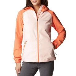 Kurtka softshell damska Columbia Heather Canyon. Brązowe kurtki sportowe damskie Columbia, xs, bez wzorów, z softshellu, bez ramiączek, bez kaptura, trekkingowe. Za 199.99 zł.