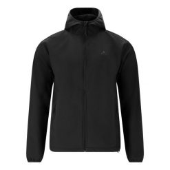 Kurtka wodoodporna Whistler Luango. Czarne kurtki męskie Whistler, m, bez wzorów, z softshellu, sportowe, bez kaptura. Za 255.00 zł.