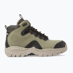 Buty męskie DC Navigator. Zielone buty zimowe męskie DC Shoes, bez wzorów, bez obcasa, bez zapięcia. Za 459.99 zł.