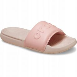 Klapki Dla Dorosłych Crocs All Day Slide. Czerwone klapki damskie Crocs, bez wzorów, z materiału, bez zapięcia. Za 139.99 zł.