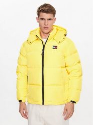 Tommy Jeans Kurtka puchowa Alaska DM0DM15445 Żółty Regular Fit. Żółte kurtki męskie Tommy Jeans, m, bez wzorów, z jeansu, bez kaptura. Za 839.99 zł.