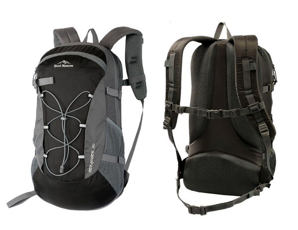 Plecak Fjord Nansen Geiranger Solid 30L. Czarne plecaki męskie FJORD NANSEN, bez wzorów, z materiału, biznesowe. Za 293.99 zł.