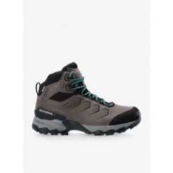 Buty GORE TEX męskie Scarpa Moraine Mid Pro GTX. Szare buty zimowe męskie Scarpa, bez wzorów, z gore-texu, bez obcasa, bez zapięcia. Za 839.99 zł.