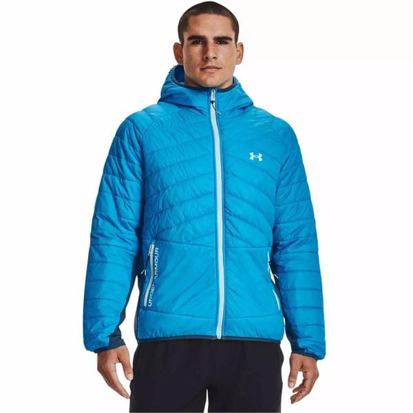 Kurtka męska Under Armour Active Hybrid Jacket. Niebieskie kurtki męskie Under Armour, m, bez wzorów, sportowe, bez kaptura. Za 369.99 zł.