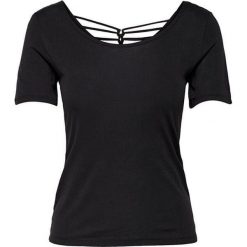ONLY Damska koszulka Carrie S / S Top Jrs Black (rozmiar L). Czarne bluzki damskie ONLY, l, bez wzorów, z materiału, bez kołnierzyka, bez ramiączek. W wyprzedaży za 36.00 zł.