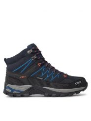 CMP Trekkingi Rigel Mid Wp 3Q12947 Granatowy. Niebieskie botki męskie CMP, bez wzorów, ze skóry, bez obcasa, bez zapięcia. Za 349.99 zł.