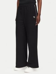KARL LAGERFELD Spodnie dresowe B3W10045 Czarny Regular Fit. Czarne spodnie dresowe damskie KARL LAGERFELD, bez wzorów, z bawełny. Za 779.99 zł.