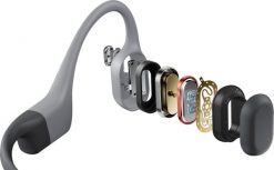 Shokz OpenSwim Pro Grey S711. Szare słuchawki bezprzewodowe SHOKZ. Za 858.69 zł.