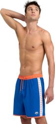 Arena Spodenki Kapielowe Męskie Arena Icons Team Stripe Bermuda Blue/Orange R.S. Niebieskie kąpielówki męskie ARENA, m, bez wzorów. Za 206.32 zł.