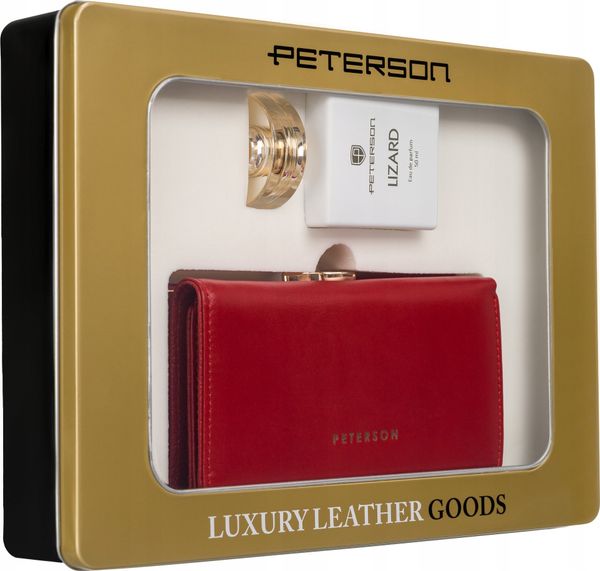 Peterson Zestaw prezentowy: skórzany portfel damski i woda perfumowana Lizard. Portfele damskie Peterson. Za 538.74 zł.