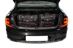 Torby Do Bagażnika Volvo S90 2016+ 5Szt Kjust. Czarne torby podróżne damskie KJUST, bez wzorów, z kauczuku. Za 1,540.00 zł.
