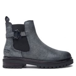 Botki Josef Seibel. Szare botki damskie Josef Seibel, bez wzorów, bez obcasa, na płaskiej podeszwie, bez zapięcia. Za 389.99 zł.