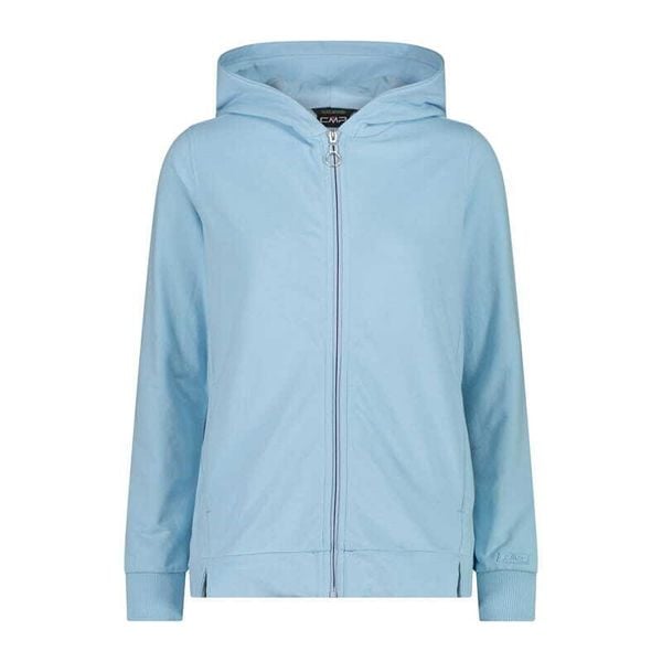 Bluza damska z kapturem CMP. Niebieskie bluzy damskie CMP, l, bez wzorów, z bawełny, sportowe, bez ramiączek, z kapturem. Za 249.00 zł.