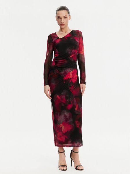 DKNY Sukienka koktajlowa DD4KU42A Czarny Slim Fit. Czarne sukienki damskie DKNY, bez wzorów, z syntetyku, wizytowe, bez kołnierzyka, bez ramiączek. Za 389.99 zł.