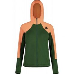 Bluza trekkingowa damska Maloja DuronM. Zielone bluzy damskie Maloja, s, bez wzorów, z materiału, sportowe, bez ramiączek, z kapturem. Za 429.99 zł.