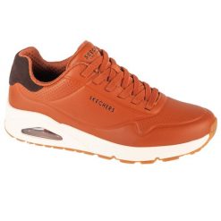 Buty sportowe Sneakersy męskie, Uno - Tailored Air. Brązowe buty sportowe męskie Skechers, bez wzorów, bez zapięcia, trekkingowe. Za 349.99 zł.
