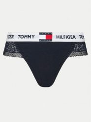 Tommy Hilfiger Stringi UW0UW05619 Granatowy. Niebieskie majtki damskie Tommy Hilfiger, z syntetyku. Za 69.99 zł.