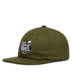 Czapka z daszkiem Vans. Zielone czapki damskie Vans, bez wzorów. Za 139.99 zł.
