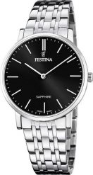 Zegarek męski Festina F20045-4 srebrny. Szare zegarki męskie Festina, bez wzorów, srebrne. Za 872.94 zł.