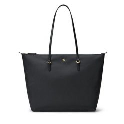 Torebka LAUREN RALPH LAUREN. Czarne shopperki damskie Lauren Ralph Lauren, bez wzorów, bez dodatków. Za 529.99 zł.