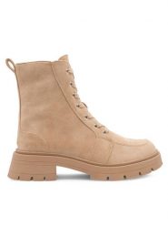 Jenny Fairy Trapery Gloria HYLR230431 Beżowy. Brązowe trapery damskie Jenny Fairy, z materiału, bez zapięcia. Za 179.99 zł.