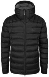 Kurtka electron pro-black-s RAB. Czarne kurtki męskie Polar, m, bez wzorów, bez kaptura. Za 1,240.22 zł.