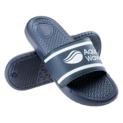AquaWave Klapki Arwedi WO'S 92800331125 niebieskie. Niebieskie klapki damskie bez wzorów, z materiału, sportowe, bez obcasa, bez zapięcia. Za 90.76 zł.