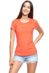 MUSTANG T SHIRT DAMSKI Alexia C Embro Persimmon 1009060 8139. Pomarańczowe t-shirty damskie Mustang, s, bez wzorów, bez kołnierzyka, bez ramiączek. W wyprzedaży za 39.99 zł.