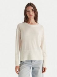 Armani Exchange Sweter XW000772 AF16602 U1003 Écru Relaxed Fit. Swetry nierozpinane damskie Armani Exchange, xl, bez wzorów, z wełny, bez kołnierzyka, bez ramiączek. Za 599.99 zł.