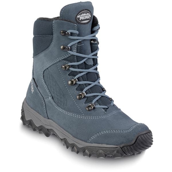 Buty zimowe damskie MEINDL Ischgl Lady GTX, z membraną Gore-Tex. Niebieskie obuwie trekkingowe damskie MEINDL, z gore-texu, bez zapięcia. Za 1,199.00 zł.