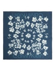 Calvin Klein Chusta LV04F8094G Niebieski. Niebieskie rękawiczki damskie Calvin Klein, bez wzorów, z wiskozy. Za 249.99 zł.