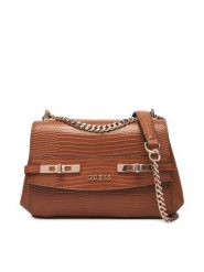 Guess Torebka Melinda Mini HWKL99 33780 Brązowy. Brązowe torebki wizytowe damskie Guess, z aplikacjami, ze skóry, bez dodatków. Za 589.99 zł.