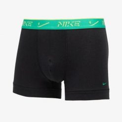 Bokserki Nike Trunk 3-pak KE1284 U9M Czarny. Czarne bokserki męskie Nike, bez wzorów. Za 177.62 zł.