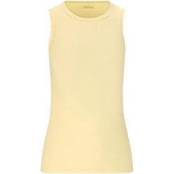 Damski tank top Athlecia Meyers. Żółte koszulki sportowe damskie Athlecia, bez wzorów, bez ramiączek, na fitness i siłownię. Za 165.50 zł.