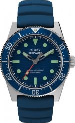 Zegarek Timex Zegarek męski Timex TW2W74600 niebieski. Niebieskie zegarki męskie Timex, bez wzorów. Za 979.00 zł.