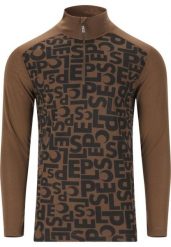Sweter zapinany na zamek Slope Rei AOP Printed. Brązowe swetry męskie SLOPE, l, bez wzorów, z materiału, bez kołnierzyka, bez ramiączek. Za 146.00 zł.