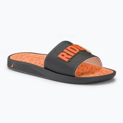 Klapki męskie RIDER Pump Slide AD. Szare klapki męskie Rider, bez wzorów, z materiału, bez zapięcia. Za 159.99 zł.