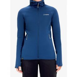 Bluza rozpinana damska Berghaus Kinetic Powerstretch Hoody Af. Niebieskie bluzy damskie Berghaus, bez wzorów, bez ramiączek, bez kaptura. Za 698.49 zł.