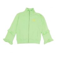 Bluza z pełny zamek błyskawiczny na co dzień. Zielone bluzy damskie LEONE 1947 APPAREL, bez wzorów, bez ramiączek, bez kaptura. Za 84.16 zł.