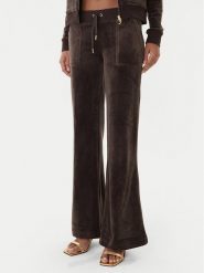 Juicy Couture Spodnie dresowe Layla JCSEBJ001G Brązowy Regular Fit. Brązowe spodnie dresowe damskie Juicy Couture, bez wzorów, z dresówki. Za 349.99 zł.