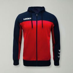 Kurtka Flex do biegania i treningu niebiesko-czerwona. Czerwone kurtki męskie Legea, xl, bez wzorów, z bawełny, bez ramiączek, bez kaptura, do biegania. Za 72.00 zł.