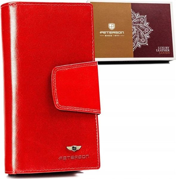 Peterson Pojemny, skórzany portfel damski na zatrzask - Peterson NoSize. Portfele damskie Peterson. Za 216.79 zł.