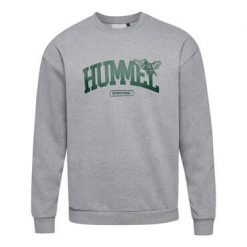Luźna bluza z okrągłym dekoltem Hummel University Bee. Szare bluzy męskie Hummel, m, bez wzorów, bez ramiączek, bez kaptura. W wyprzedaży za 149.75 zł.
