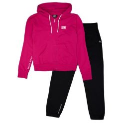 Bluza z kaptur na co dzień na siłownię. Czarne bluzy damskie LEONE 1947 APPAREL, bez wzorów, z bawełny, sportowe, bez ramiączek, bez kaptura. W wyprzedaży za 136.83 zł.