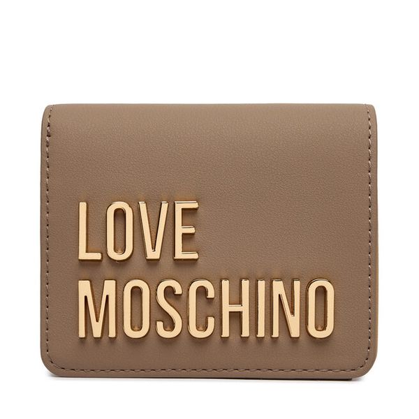 Portfel LOVE MOSCHINO. Brązowe portfele damskie Love Moschino. Za 399.99 zł.