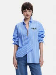 Polo Ralph Lauren T-Shirt 211898698034 Niebieski Straight Fit. Niebieskie t-shirty damskie Polo Ralph Lauren, xl, bez wzorów, z bawełny, bez kołnierzyka, bez ramiączek. Za 279.99 zł.